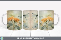 Vintage Acacia Flowers Mug Wrap | Sublimation Coffee Cup Des Product Image 5