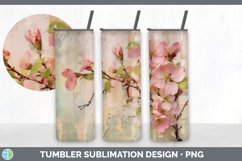 Vintage Apple Blossom Flowers Tumbler | Sublimation 20 oz Sk Product Image 5