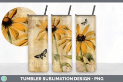 Vintage Black-eyed Susan Flowers Tumbler | Sublimation 20 oz Product Image 5