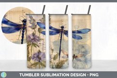 Vintage Bluebonnet Flowers Tumbler | Sublimation 20 oz Skinn Product Image 4