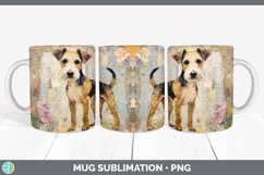Vintage Fox Terrier Dog Mug Wrap | Sublimation Coffee Cup De Product Image 7