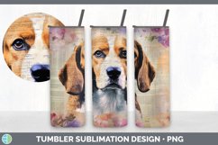 Vintage Beagle Dog Tumbler | Sublimation 20 oz Skinny Tumble Product Image 6
