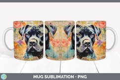 Vintage Cane Corso Dog Mug Wrap | Sublimation Coffee Cup Des Product Image 2
