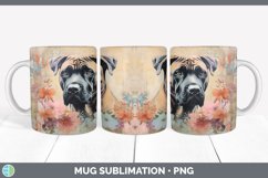 Vintage Cane Corso Dog Mug Wrap | Sublimation Coffee Cup Des Product Image 3