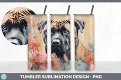 Vintage Cane Corso Dog Tumbler | Sublimation 20 oz Skinny Tu Product Image 3