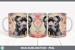 Vintage Cane Corso Dog Mug Wrap | Sublimation Coffee Cup Des Product Image 6