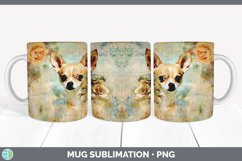 Vintage Chihuahua Dog Mug Wrap | Sublimation Coffee Cup Desi Product Image 5