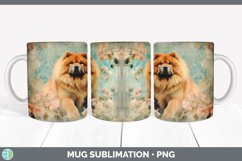 Vintage Chow Chow Dog Mug Wrap | Sublimation Coffee Cup Desi Product Image 4