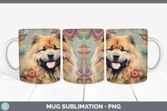 Vintage Chow Chow Dog Mug Wrap | Sublimation Coffee Cup Desi Product Image 7