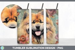 Vintage Chow Chow Dog Tumbler | Sublimation 20 oz Skinny Tum Product Image 7