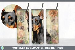 Vintage Doberman Pinscher Dog Tumbler | Sublimation 20 oz Sk Product Image 4