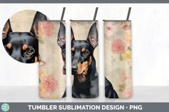 Vintage Doberman Pinscher Dog Tumbler | Sublimation 20 oz Sk Product Image 5
