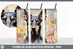Vintage Doberman Pinscher Dog Tumbler | Sublimation 20 oz Sk Product Image 7