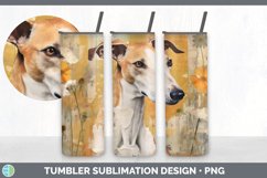 Vintage Greyhound Dog Tumbler | Sublimation 20 oz Skinny Tum Product Image 4