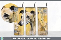 Vintage Greyhound Dog Tumbler | Sublimation 20 oz Skinny Tum Product Image 5