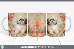 Vintage Lhasa Apso Dog Mug Wrap | Sublimation Coffee Cup Des Product Image 7