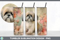 Vintage Lhasa Apso Dog Tumbler | Sublimation 20 oz Skinny Tu Product Image 7