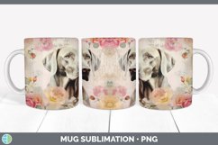Vintage Weimaraner Dog Mug Wrap | Sublimation Coffee Cup Des Product Image 1
