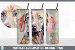 Vintage Weimaraner Dog Tumbler | Sublimation 20 oz Skinny Tu Product Image 4