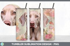 Vintage Weimaraner Dog Tumbler | Sublimation 20 oz Skinny Tu Product Image 5