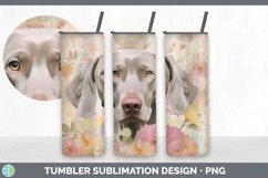 Vintage Weimaraner Dog Tumbler | Sublimation 20 oz Skinny Tu Product Image 6