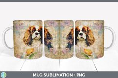 Vintage Cavalier King Charles Spaniel Dog Mug Wrap | Sublima Product Image 1