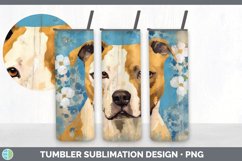 Vintage American Staffordshire Dog Tumbler | Sublimation 20 Product Image 2