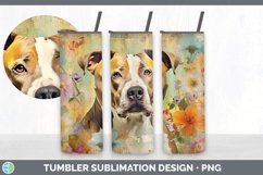 Vintage American Staffordshire Dog Tumbler | Sublimation 20 Product Image 4