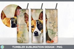 Vintage Basenji Dog Tumbler | Sublimation 20 oz Skinny Tumbl Product Image 2
