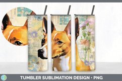 Vintage Basenji Dog Tumbler | Sublimation 20 oz Skinny Tumbl Product Image 3