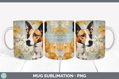 Vintage Basenji Dog Mug Wrap | Sublimation Coffee Cup Design Product Image 7