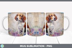 Vintage Brittany Dog Mug Wrap | Sublimation Coffee Cup Desig Product Image 3