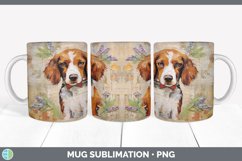 Vintage Brittany Dog Mug Wrap | Sublimation Coffee Cup Desig Product Image 7