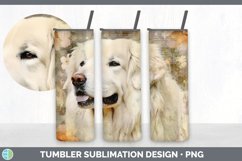 Vintage Great Pyrenees Dog Tumbler | Sublimation 20 oz Skinn Product Image 5