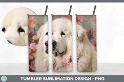 Vintage Great Pyrenees Dog Tumbler | Sublimation 20 oz Skinn Product Image 6