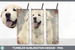 Vintage Great Pyrenees Dog Tumbler | Sublimation 20 oz Skinn Product Image 7