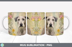 Vintage Irish Wolfhound Dog Mug Wrap | Sublimation Coffee Cu Product Image 6