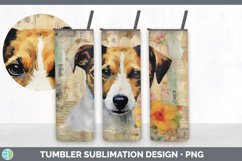 Vintage Jack Russell Terrier Dog Tumbler | Sublimation 20 oz Product Image 3