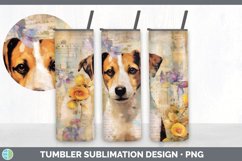 Vintage Jack Russell Terrier Dog Tumbler | Sublimation 20 oz Product Image 4