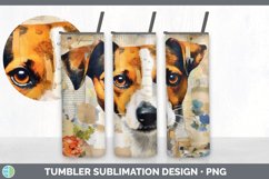 Vintage Jack Russell Terrier Dog Tumbler | Sublimation 20 oz Product Image 5