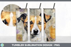 Vintage Jack Russell Terrier Dog Tumbler | Sublimation 20 oz Product Image 6