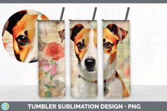 Vintage Jack Russell Terrier Dog Tumbler | Sublimation 20 oz Product Image 7