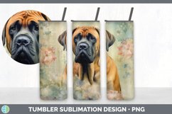 Vintage Mastiff Dog Tumbler | Sublimation 20 oz Skinny Tumbl Product Image 6