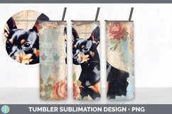 Vintage Miniature Pinscher Dog Tumbler | Sublimation 20 oz S Product Image 3