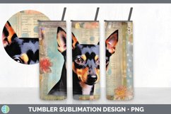Vintage Miniature Pinscher Dog Tumbler | Sublimation 20 oz S Product Image 6
