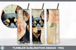 Vintage Miniature Pinscher Dog Tumbler | Sublimation 20 oz S Product Image 7