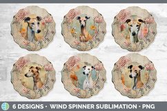 Vintage Whippet Dog Wind Spinner | Sublimation Spinner Desig Product Image 2