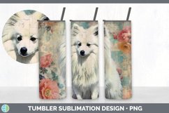 Vintage American Eskie Dog Tumbler | Sublimation 20 oz Skinn Product Image 3