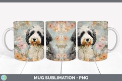 Vintage Bernedoodle Dog Mug Wrap | Sublimation Coffee Cup De Product Image 5