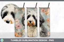 Vintage Bernedoodle Dog Tumbler | Sublimation 20 oz Skinny T Product Image 5